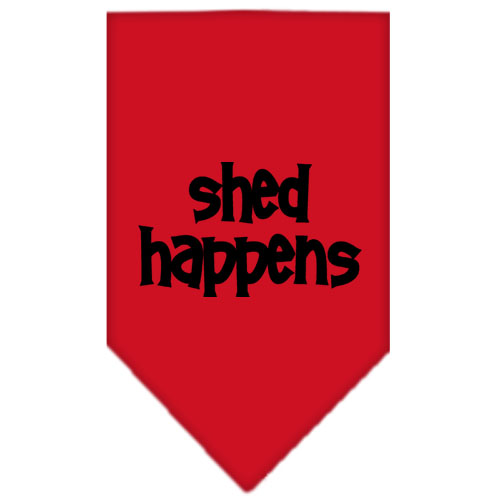 Shed Happens Screen Print Bandana Red Large